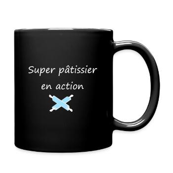 super pâtissier - Mug uni - noir - Droite