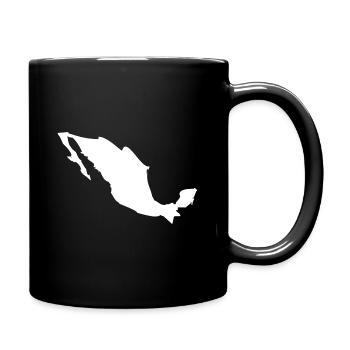 Drapeau de la carte du Mexique - Mug uni - noir - Droite
