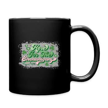 St. Patrick's Day - Here is fooling - Full Colour Mug - black - Right