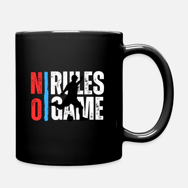 Fußball - No rules / No game - Full Colour Mug - black