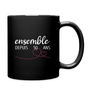 Cadeau d'Anniversaire 50 Ans De Mariage - Mug uni - noir - Droite