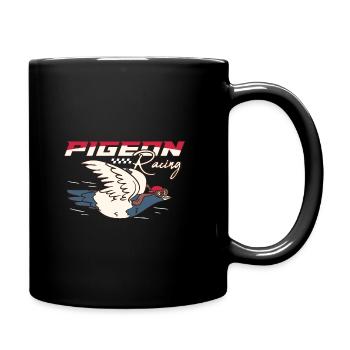 Course de pigeons - Mug uni - noir - Droite
