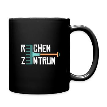 Garten Rechenzentrum - Tasse einfarbig - Schwarz - Rechts