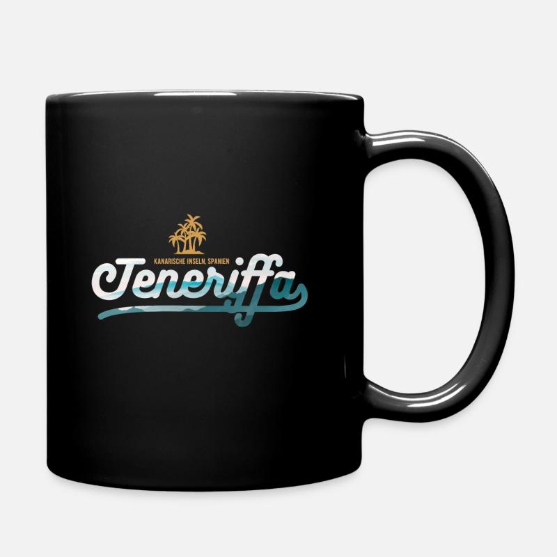 Tenerife Vintage - Canaries, Espagne - Mug uni - noir