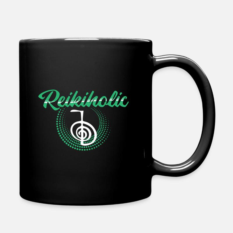 Reiki Meister - Tasse einfarbig - Schwarz