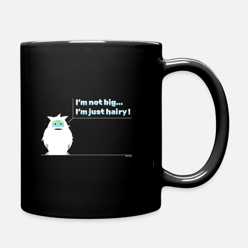 Yeti | Character & Text | Father | "Hairy" - Full Colour Mug - black
