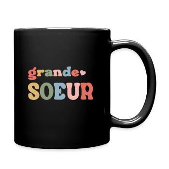 Enfant Future Grande Sœur 2024 - Mug uni - noir - Droite