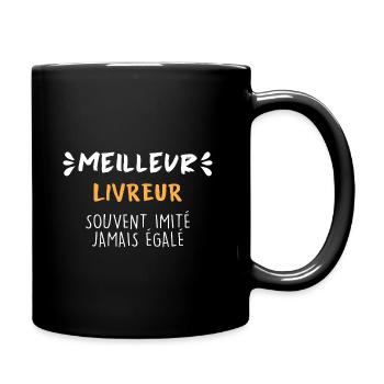 Super Livreur humour meilleur chauffeur Livreur - Mug uni - noir - Droite