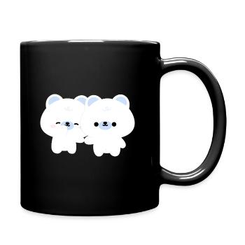 Couple d’ours polaires - Mug uni - noir - Droite