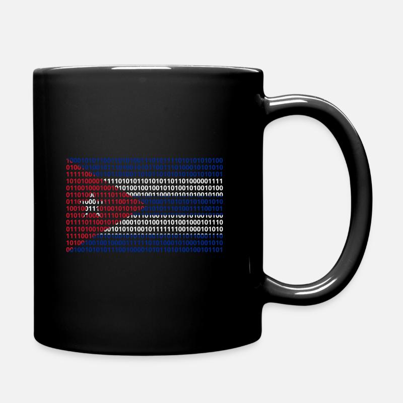 Kuba Flagge Binärcode Bit Byte Binär Informatik PC - Tasse einfarbig - Schwarz