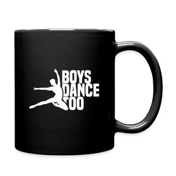 Tänzer Tanzen Ballett-Tänzer Ballerino Ballett - Tasse einfarbig - Schwarz - Rechts