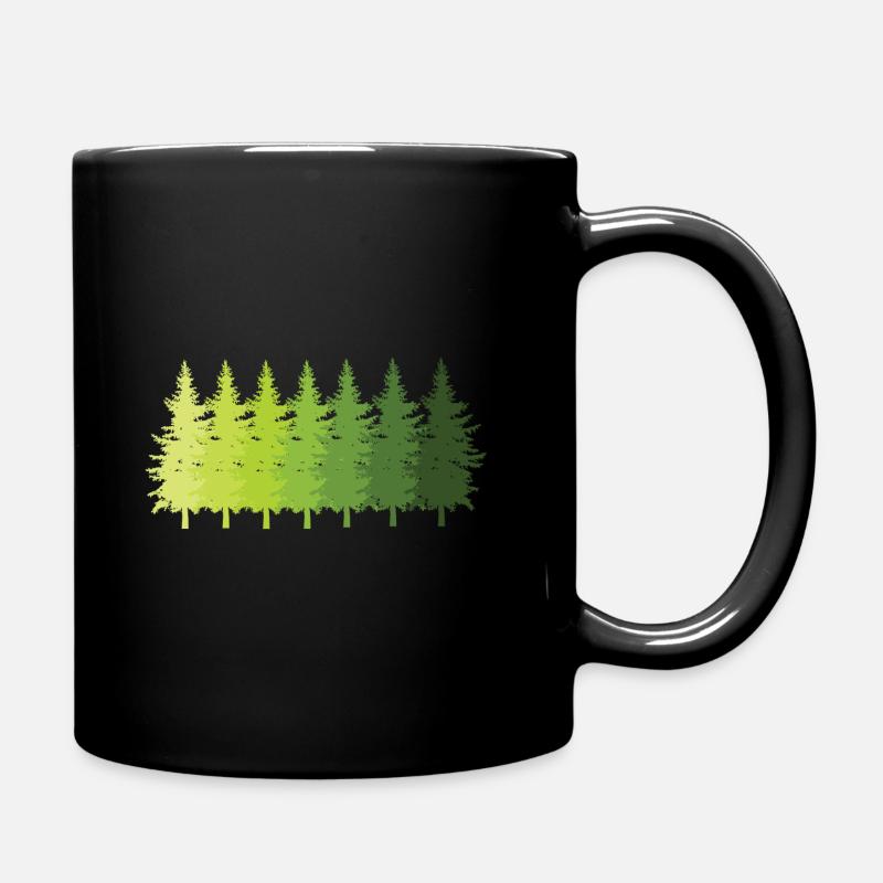 Trees Forest - Mug uni - noir
