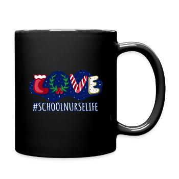 Winterurlaub Liebe Weihnachten Job Krankenschwester Schule - Tasse einfarbig - Schwarz - Rechts
