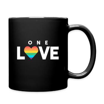 LGBTQ Un amour - Mug uni - noir - Droite