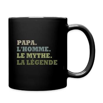 Cadeau pour Papa l'homme, le mythe, la légende. - Mug uni - noir - Droite
