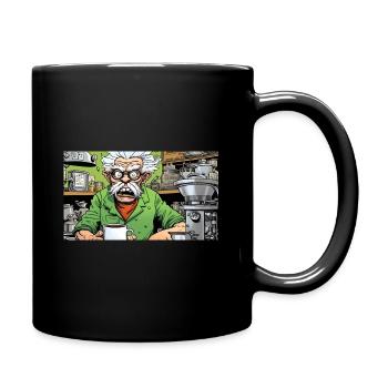 Coffee Addict Nerd Comic Anime - Tasse einfarbig - Schwarz - Rechts
