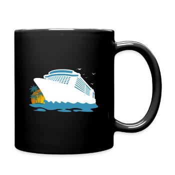Croisière, Bateau De Croisière, Croisière - Mug uni - noir - Droite