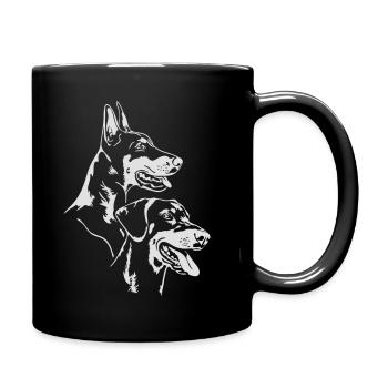 Doberman Pinscher Dog Wilsigns Doberman Pinscher - Full Colour Mug - black - Right