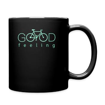 conception de vélo cool, bon sentiment - Mug uni - noir - Droite