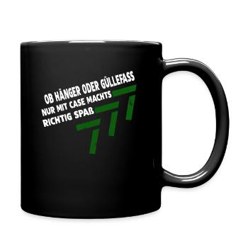 NUR MIT CASE MACHTS SPAß - Tasse einfarbig - Schwarz - Rechts
