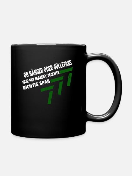 NUR MIT MASSEY FERGUSON MACHTS SPAß - Tasse einfarbig - Schwarz