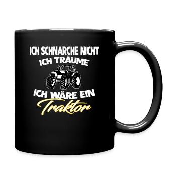 ICH SCHNARCHE NICHT - Tasse einfarbig - Schwarz - Rechts