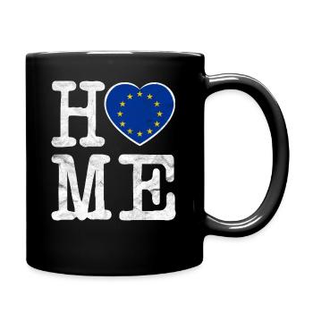 European Union flag Brussels gift - Full Colour Mug - black - Right
