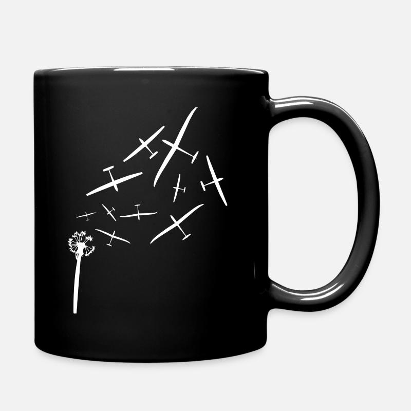 idée cadeau pissenlit planeur blanc glisse - Mug uni - noir