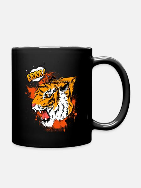 Tiger cool errr! Very nice motive - Full Colour Mug - black