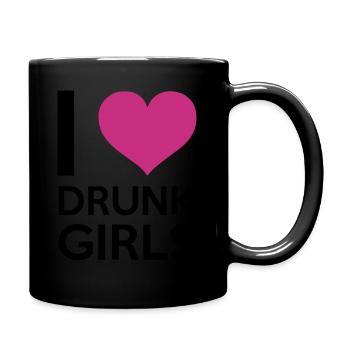 I Love Drunk Girls - Full Colour Mug - black - Right