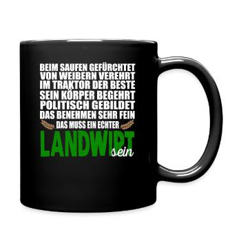 AGRICULTEUR - Mug uni - noir - Droite