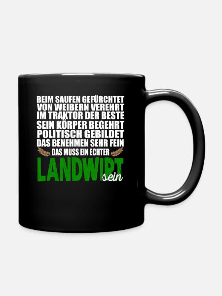 AGRICULTEUR - Mug uni - noir