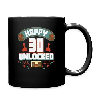 Level Up Gamer Zocker Gaming 30er Retro Geschenk - Tasse einfarbig - Schwarz - Rechts