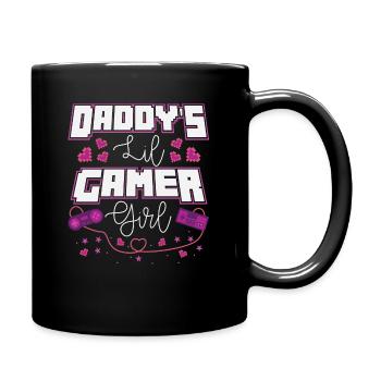 Gamer Girl Gaming Zocker Kontroller Nerd Geschenk - Tasse einfarbig - Schwarz - Rechts