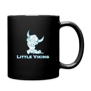 Cadeau de valhalla fête des pères viking bébé fils papa - Mug uni - noir - Droite