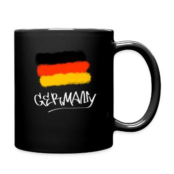 Germany flag - Full Colour Mug - black - Right