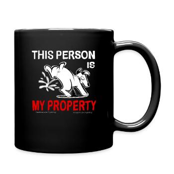 Dog Property - Full Colour Mug - black - Right