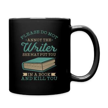 Littérature amusante et écrivains Pun - Mug uni - noir - Droite