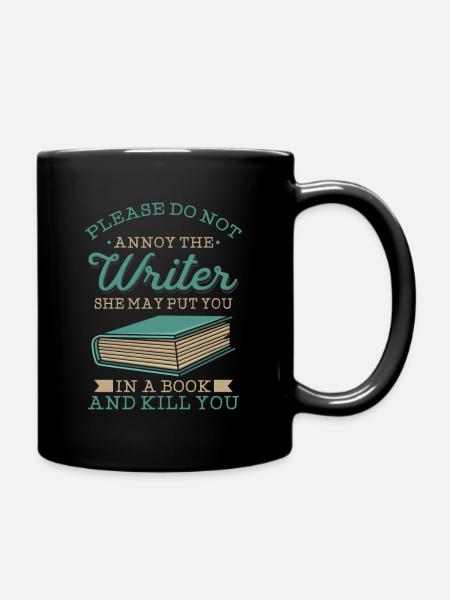 Fun Literature and Writers Pun - Full Colour Mug - black