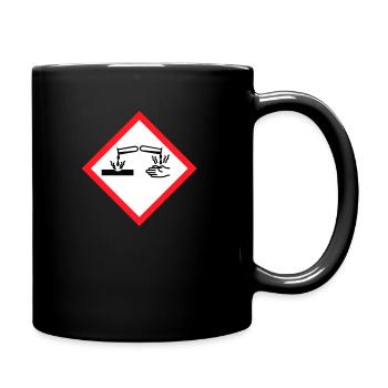 Causting warning sign - Full Colour Mug - black - Right