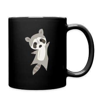 raton laveur - Mug uni - noir - Droite