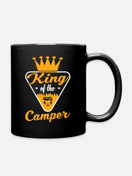 Kemping King Caravan i pole namiotowe - Enfärgad mugg - svart