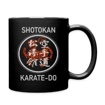 Shotokan Karate Do Shirt & Hoodie für d. Karateka - Tasse einfarbig - Schwarz - Rechts