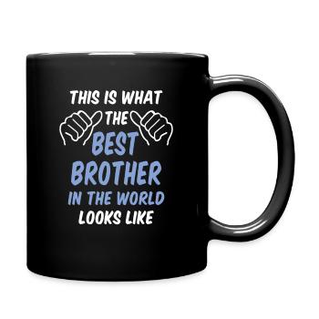 Best brother in the world - Full Colour Mug - black - Right