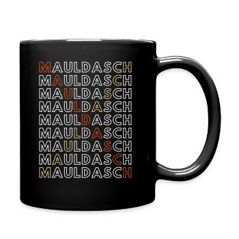 Mauldasch, Maultaschen, Schwäbische Spezialität - Tasse einfarbig - Schwarz - Rechts