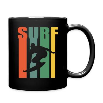 Surfing surfer water sports - Full Colour Mug - black - Right
