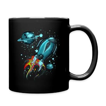 Missile spatial - Mug uni - noir - Droite