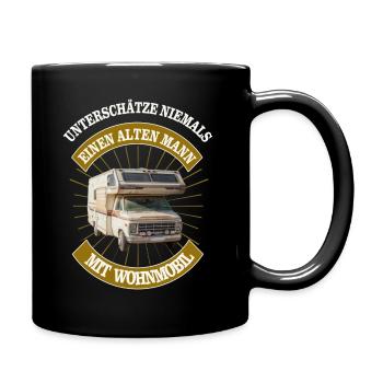 MOTORHOME OLD MAN - Full Colour Mug - black - Right