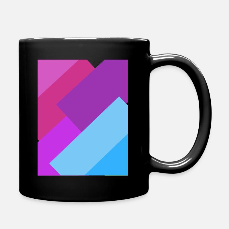 Bi Geometrics - Full Colour Mug - black