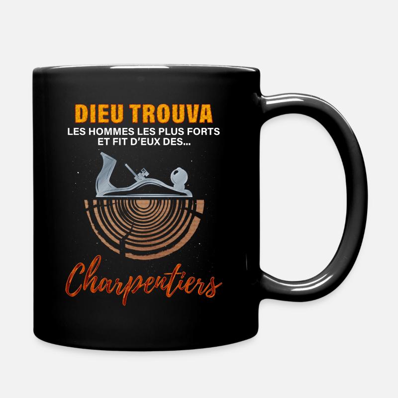 Charpentier, idée cadeau métier fierté - Mug uni - noir